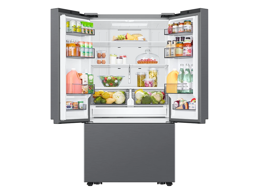 27 cu. ft. Counter Depth Mega Capacity 3-Door French Door Refrigerator with Dual Auto Ice Maker in a Stainless Look | Best Buy Exclusive