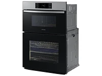 Bespoke 30" Microwave Combination Wall Oven with with Flex Duo™ in Stainless Steel | Samsung US