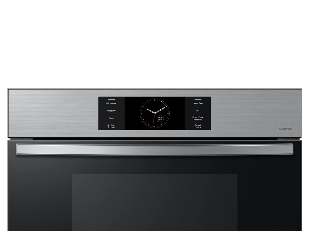 Bespoke 30" Microwave Combination Wall Oven with with Flex Duo™ in Stainless Steel | Samsung US