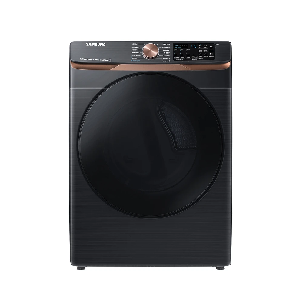 DVE50BG8300VA3 | 7.5 cu. ft. Smart Electric Dryer with Steam Sanitize+ and Sensor Dry in Brushed Black | Samsung Business US