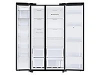 RS28A5F61SG/AA | 27.3 cu. ft. Smart Side-by-Side Refrigerator with Family Hub™ in Black Stainless Steel | Samsung Business US