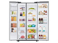 RS28A5F61SR/AA | 27.3 cu. ft. Smart Side-by-Side Refrigerator with Family Hub™ in Stainless Steel | Samsung Business US