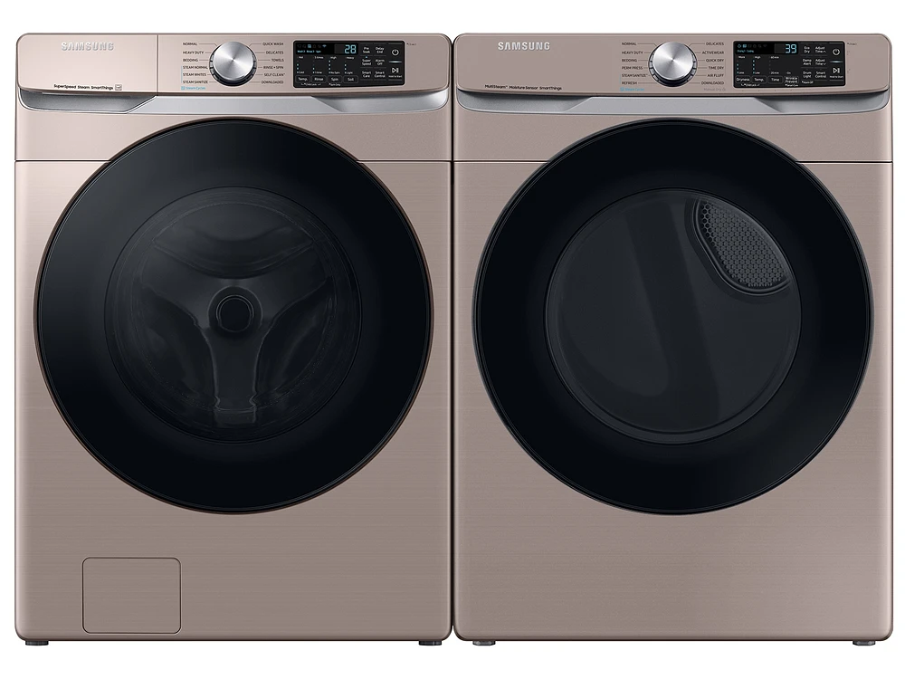 WF45B6300AC/US | 4.5 cu. ft. Large Capacity Smart Front Load Washer with Super Speed Wash - Champagne | Samsung Business US