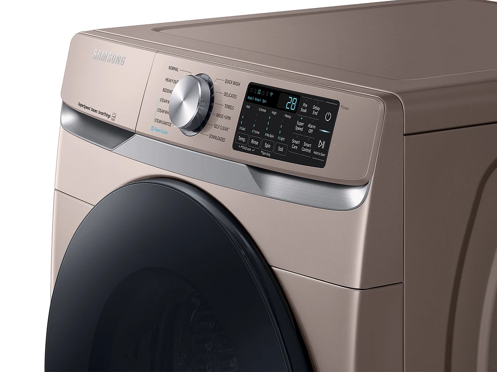 WF45B6300AC/US | 4.5 cu. ft. Large Capacity Smart Front Load Washer with Super Speed Wash - Champagne | Samsung Business US