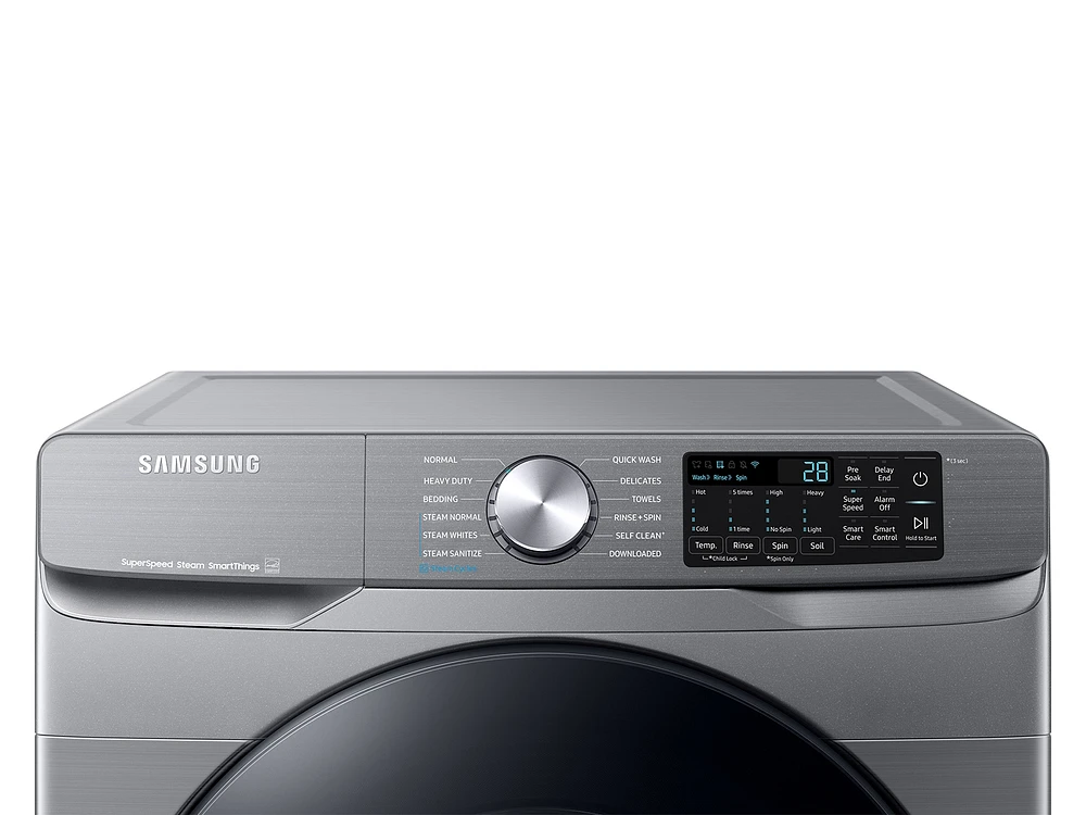 WF45B6300AP/US | 4.5 cu. ft. Large Capacity Smart Front Load Washer with Super Speed Wash in Platinum | Samsung Business US