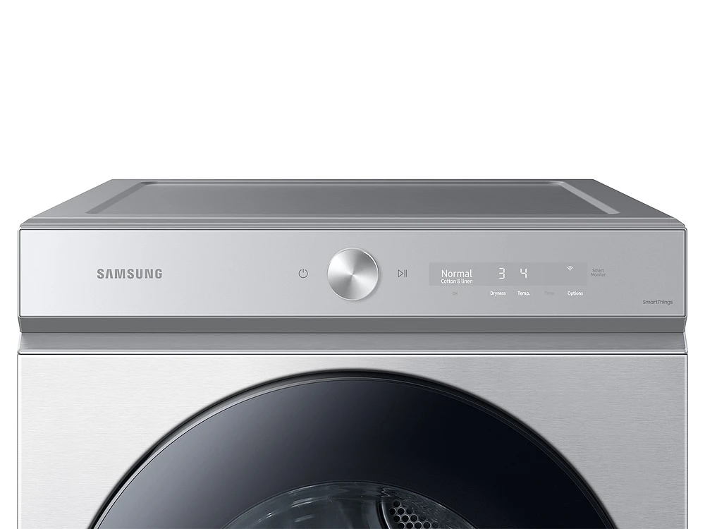 Silver Steel Electric Dryer 8700 | Bespoke | Samsung US