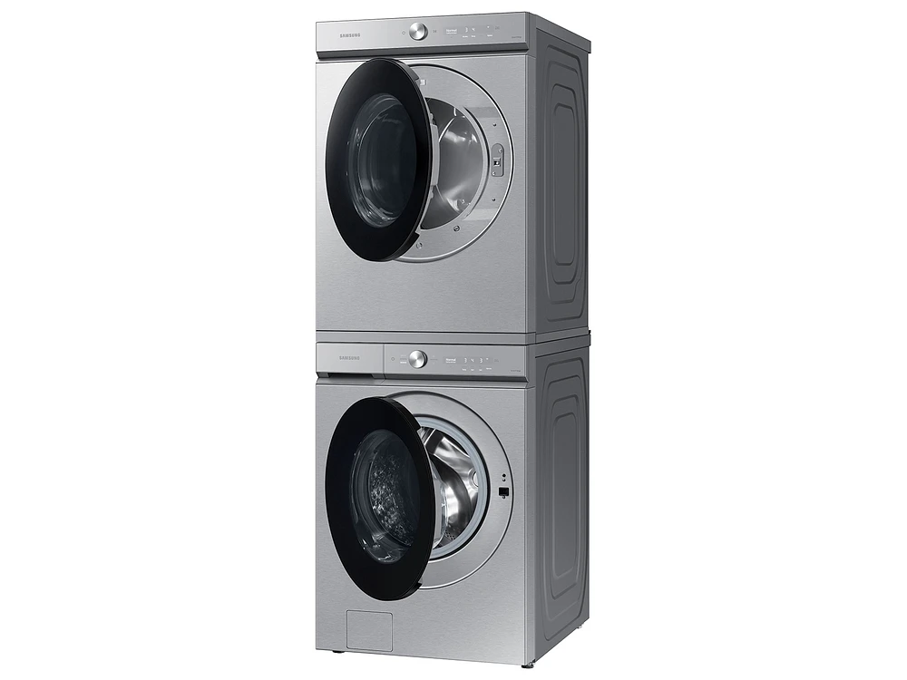 Silver Steel Electric Dryer 8700 | Bespoke | Samsung US