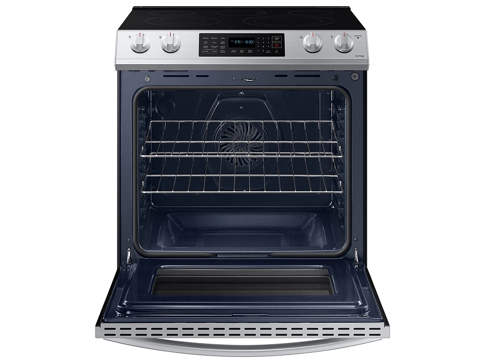 NE63BG8315SSAA | 6.3 cu. ft. Smart Slide-in Electric Range with Air Fry & Convection in Stainless Steel | Samsung Business US