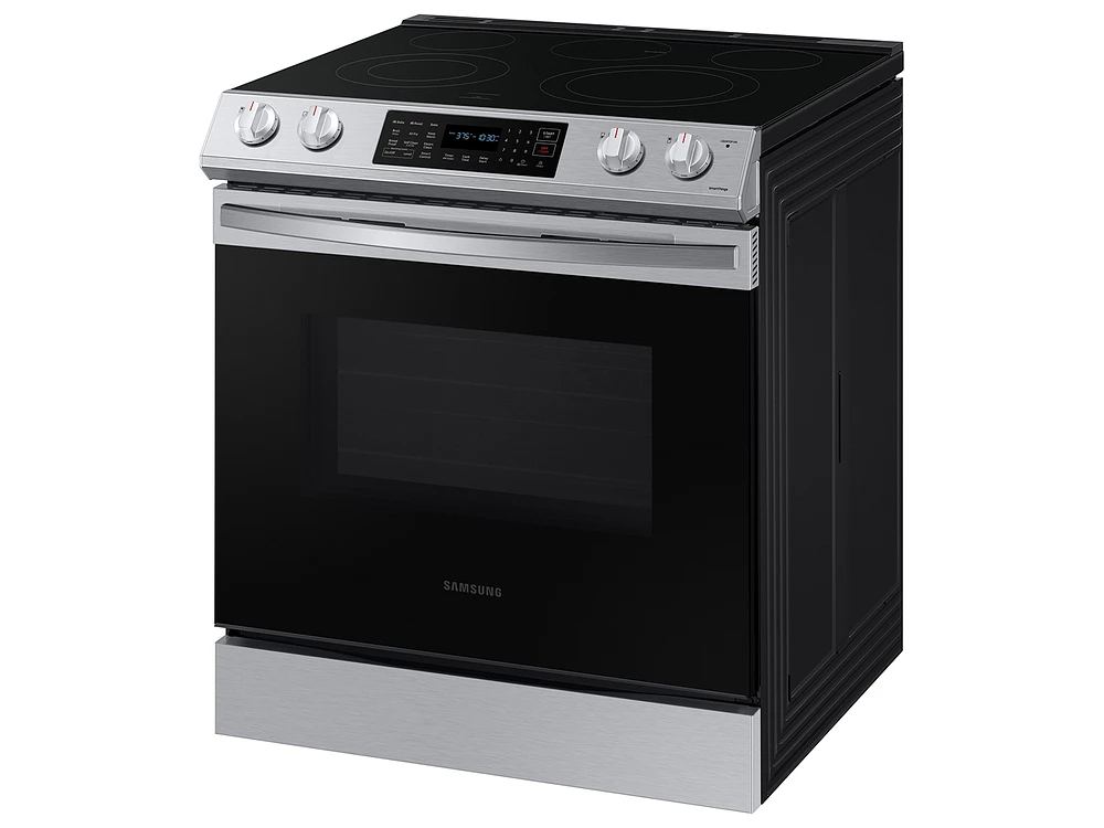 NE63BG8315SSAA | 6.3 cu. ft. Smart Slide-in Electric Range with Air Fry & Convection in Stainless Steel | Samsung Business US