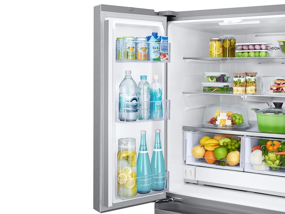 Stainless Steel 25 cu. ft. 3-Door 33" Counter Depth French Door Refrigerator with Ice Maker | Samsung US