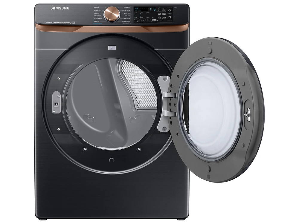 DVE50BG8300VA3 | 7.5 cu. ft. Smart Electric Dryer with Steam Sanitize+ and Sensor Dry in Brushed Black | Samsung Business US