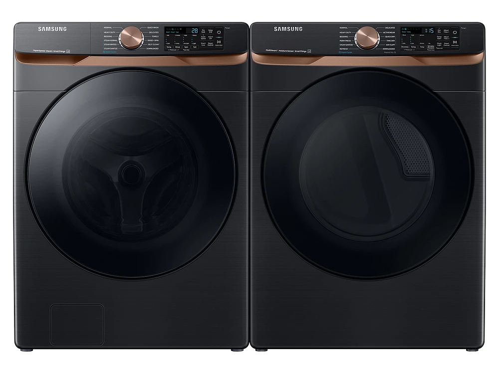 DVE50BG8300VA3 | 7.5 cu. ft. Smart Electric Dryer with Steam Sanitize+ and Sensor Dry in Brushed Black | Samsung Business US