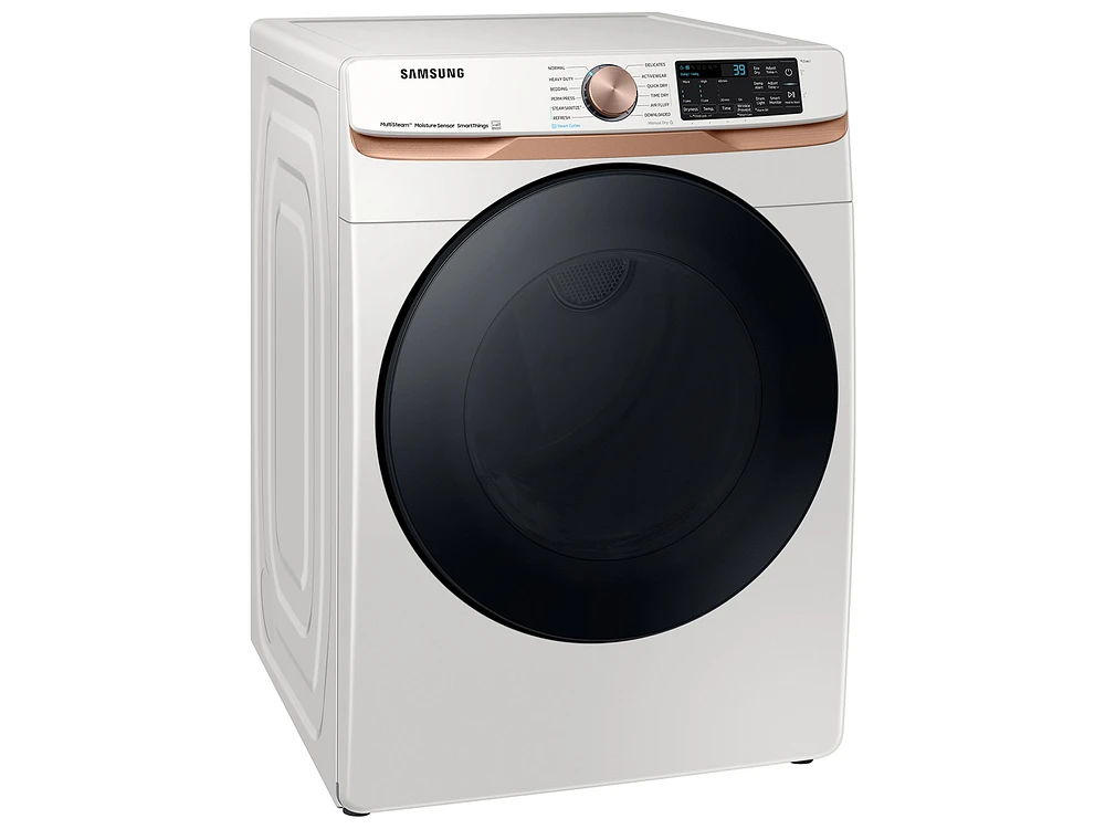 7.5 cu. ft. Smart Gas Dryer with Steam Sanitize+ and Sensor Dry in Ivory Dryers - DVG50BG8300EA3 | Samsung US