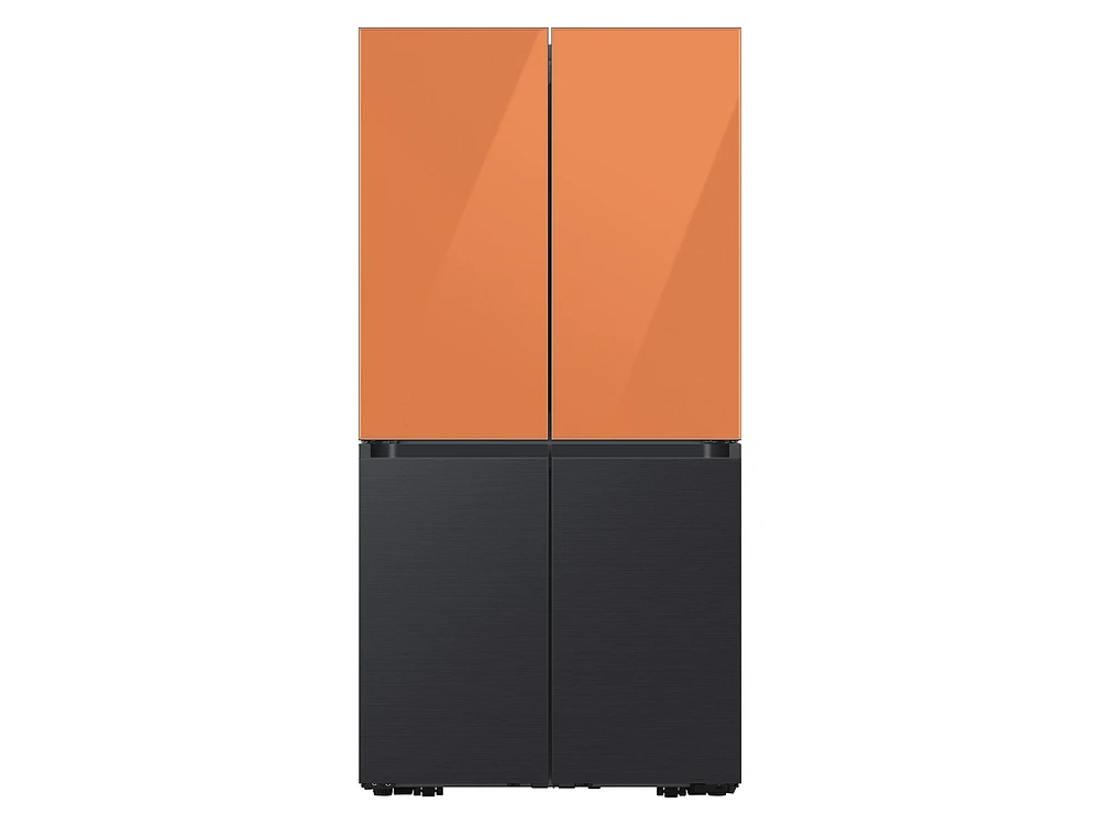 Bespoke 4-Door Flex™ Refrigerator Panel in Clementine Glass - Top Panel Home Appliances Accessories - RA-F18DUUCH/AA | Samsung US