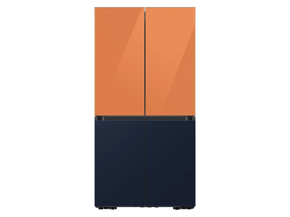 Bespoke 4-Door Flex™ Refrigerator Panel in Clementine Glass - Top Panel Home Appliances Accessories - RA-F18DUUCH/AA | Samsung US