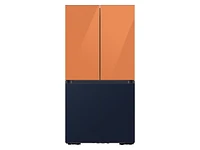 Bespoke 4-Door Flex™ Refrigerator Panel in Clementine Glass - Top Panel Home Appliances Accessories - RA-F18DUUCH/AA | Samsung US