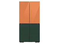 Bespoke 4-Door Flex™ Refrigerator Panel in Clementine Glass - Top Panel Home Appliances Accessories - RA-F18DUUCH/AA | Samsung US