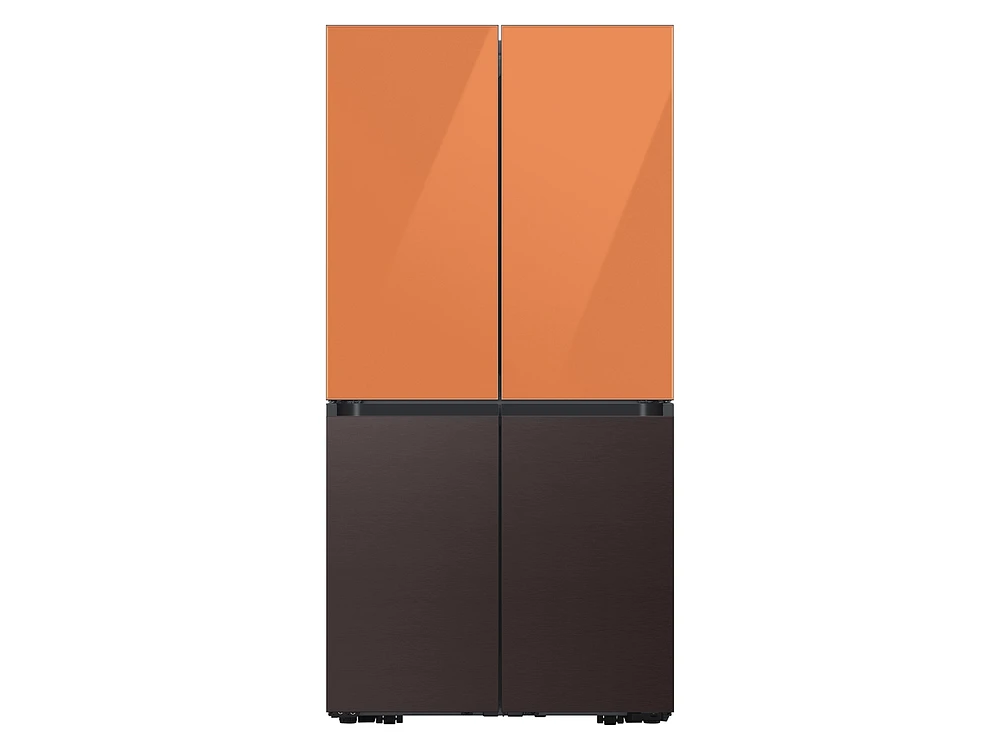 Bespoke 4-Door Flex™ Refrigerator Panel in Clementine Glass - Top Panel Home Appliances Accessories - RA-F18DUUCH/AA | Samsung US