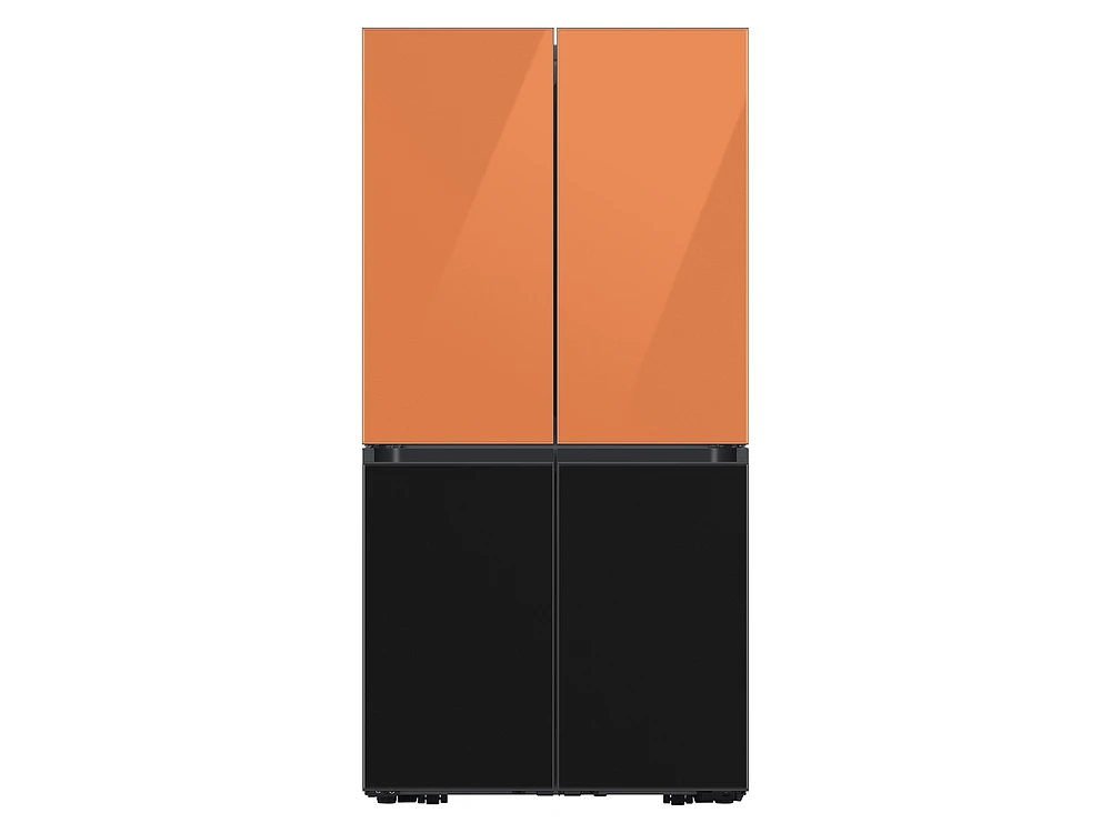 Bespoke 4-Door Flex™ Refrigerator Panel in Clementine Glass - Top Panel Home Appliances Accessories - RA-F18DUUCH/AA | Samsung US