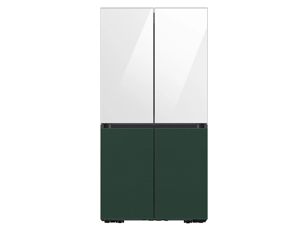 RA-F18DUU12/AA | Bespoke 4-Door Flex™ Refrigerator Panel in White Glass - Top Panel | Samsung Business US