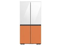 RA-F18DUU12/AA | Bespoke 4-Door Flex™ Refrigerator Panel in White Glass - Top Panel | Samsung Business US