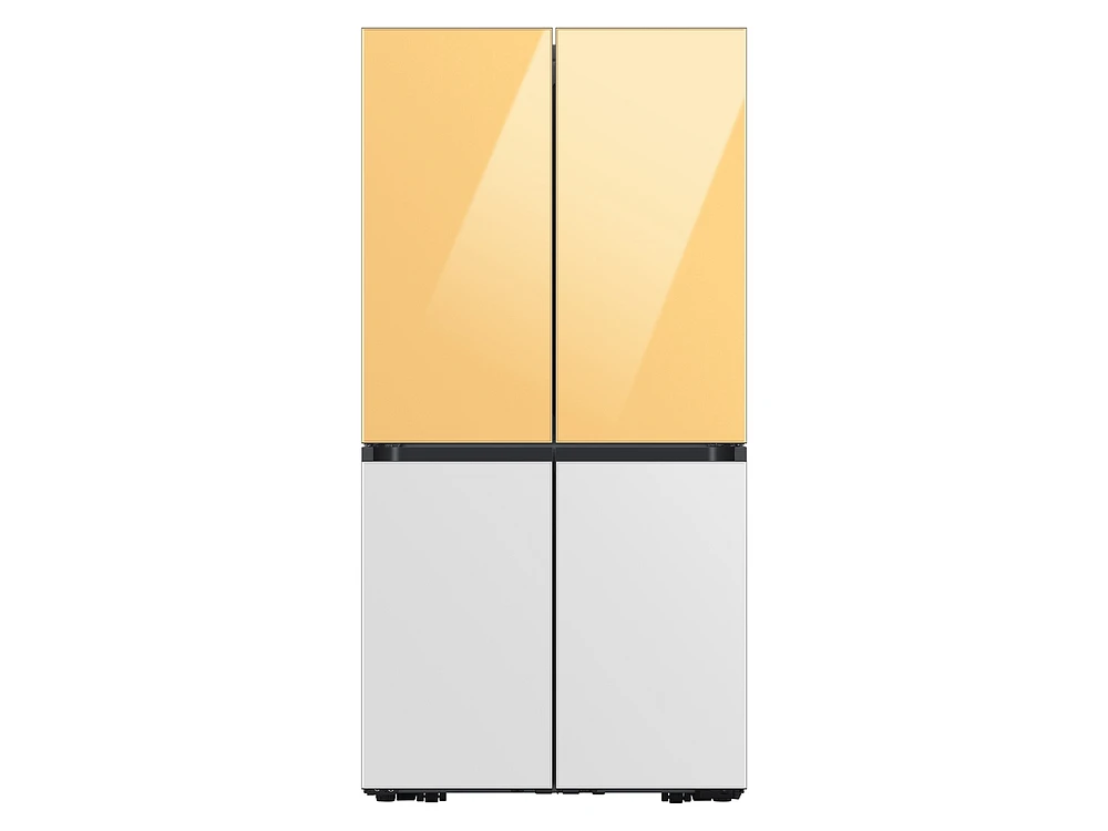 Bespoke 4-Door Flex™ Refrigerator Panel in Sunrise Yellow Glass - Top Panel Home Appliances Accessories - RA-F18DUUC0/AA | Samsung US