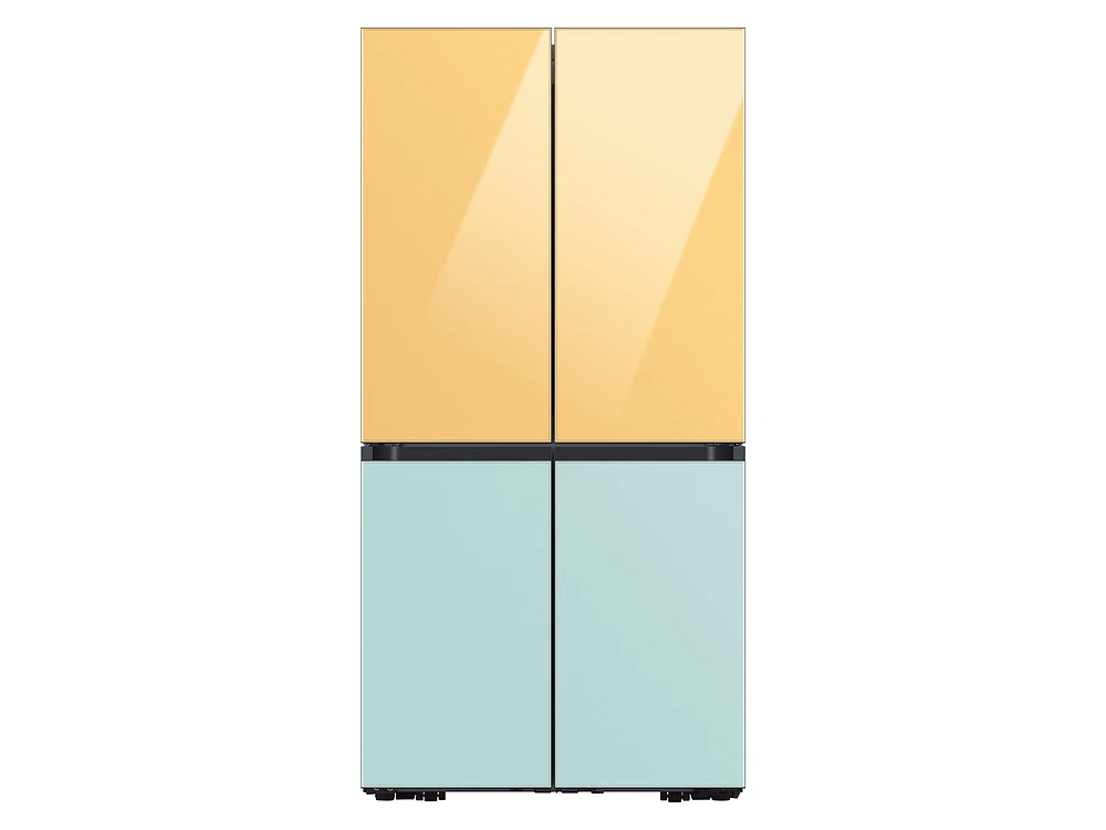 Bespoke 4-Door Flex™ Refrigerator Panel in Sunrise Yellow Glass - Top Panel Home Appliances Accessories - RA-F18DUUC0/AA | Samsung US