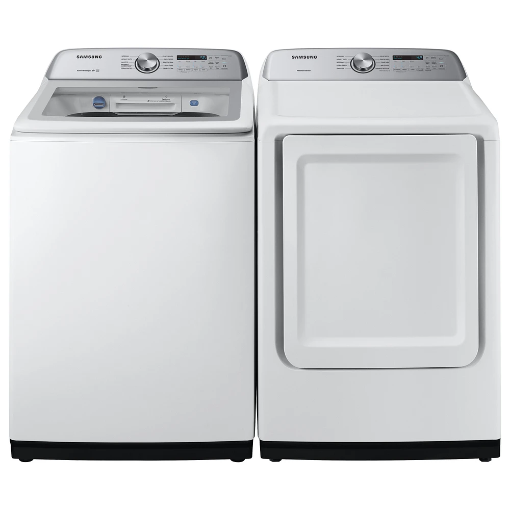 4.9 cu. ft. Capacity Top Load Washer with ActiveWave™ Agitator and Active WaterJet in White Washers - WA49B5205AW/US | Samsung US