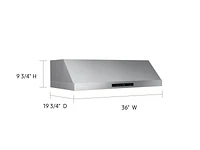 NK36N7000US/AA | 36" Under Cabinet Hood in Stainless Steel | Samsung Business US