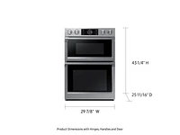 NQ70M7770DS/AA | 30" Smart Microwave Combination Wall Oven with Flex Duo™ in Stainless Steel | Samsung Business US