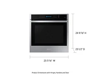 24" 3.1 cu. ft. Single Electric Wall Oven with Convection and Wi-Fi in Stainless Steel Wall Ovens - NV31T4551SS/AA | Samsung US