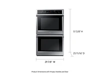 NV51K6650DS/AA | 30" Smart Double Wall Oven with Steam Cook in Stainless Steel | Samsung Business US