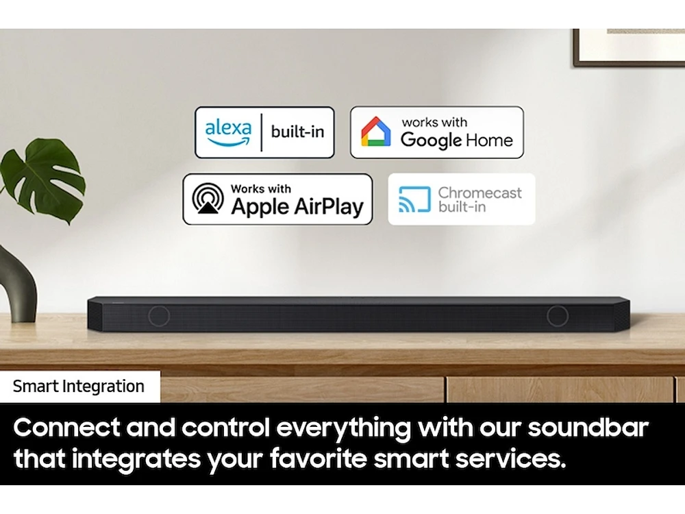 Q-series 5.1.2 ch. Wireless Dolby ATMOS Soundbar w/ Q-Symphony / HW-Q800D 