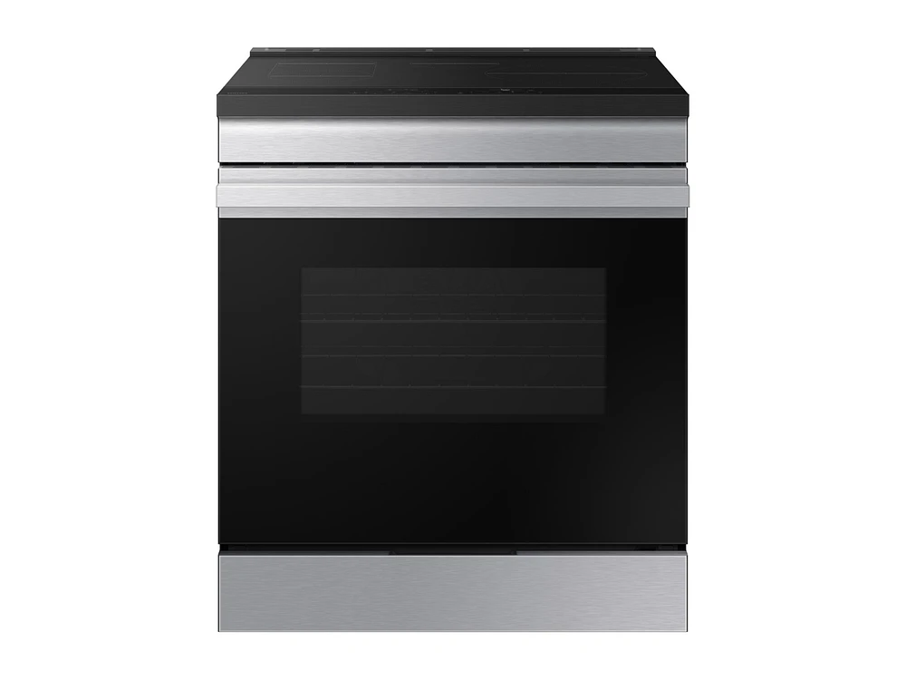 Bespoke Smart Slide-In Induction Range 6.3 cu. ft. in Stainless Steel with Anti-Scratch Glass Cooktop | Samsung US