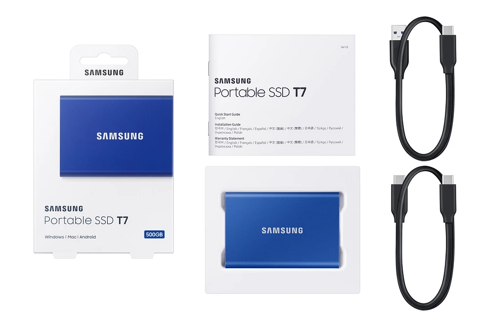 1TB Portable SSD T7 MU-PC1T0H/AM | Samsung Business US