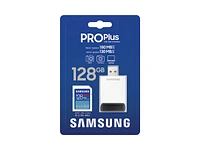 PRO Plus + Reader Full Size SDXC Card 128GB