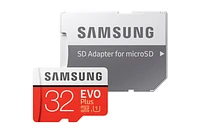 MicroSDHC EVO Plus Memory Card w/ Adapter 32GB (2017 Model) Memory & Storage - MB-MC32GA/AM | Samsung US