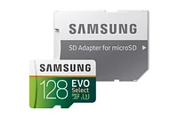 MicroSDXC EVO Select Memory Card w/ Adapter 128GB Memory & Storage - MB-ME128GA/AM | Samsung US