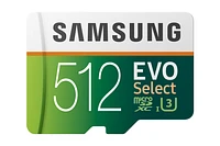 MicroSDXC EVO Select Memory Card w/Adapter 512GB Memory & Storage - MB-ME512GA/AM | Samsung US