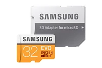 MicroSDHC EVO Memory Card w/ Adapter 32GB Memory & Storage - MB-MP32GA/AM | Samsung US