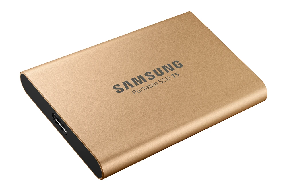 Portable SSD T5 1TB (GOLD) Memory & Storage - MU-PA1T0G/WW | Samsung US