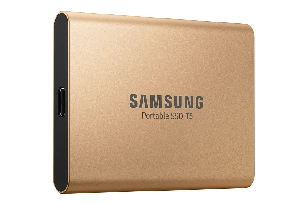 Portable SSD T5 500GB (GOLD) Memory & Storage - MU-PA500G/WW | Samsung US