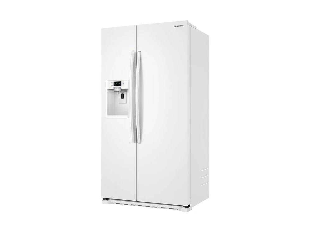 22 cu. ft. Counter Depth Side-by-Side Refrigerator in White Refrigerator - RS22HDHPNWW/AA | Samsung US