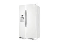 22 cu. ft. Counter Depth Side-by-Side Refrigerator in White Refrigerator - RS22HDHPNWW/AA | Samsung US