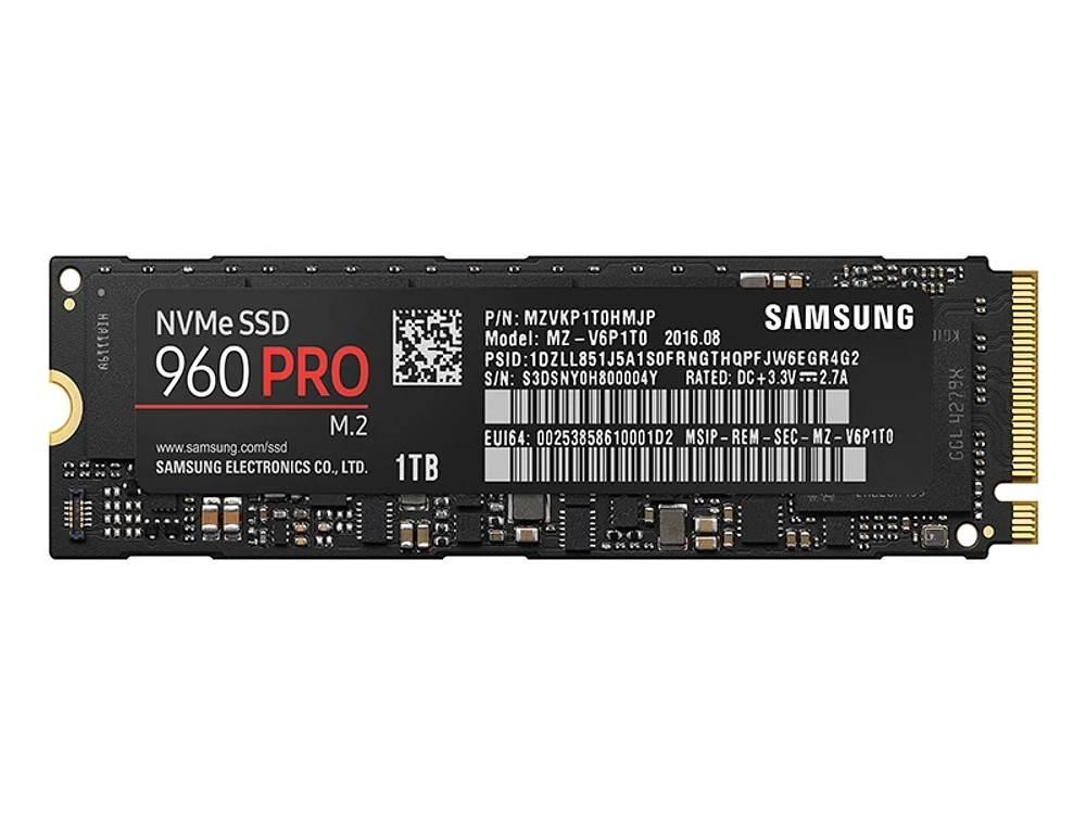 SSD 960 PRO M.2 1TB Memory & Storage - MZ-V6P1T0BW | Samsung US