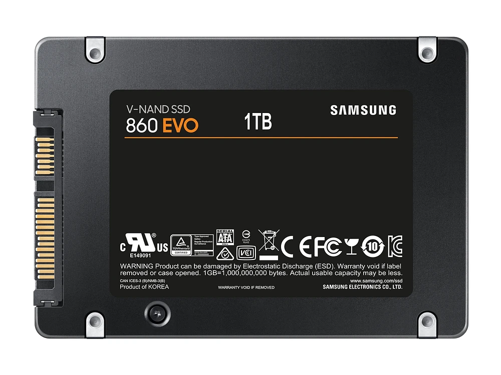 SSD 860 EVO 2.5" SATA III 1TB Memory & Storage - MZ-76E1T0B/AM | Samsung US