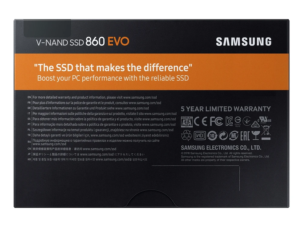 SSD 860 EVO 2.5" SATA III 250GB Memory & Storage - MZ-76E250B/AM | Samsung US