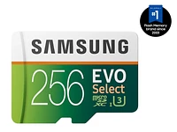 MicroSDXC EVO Select Memory Card w/ Adapter 256GB Memory & Storage - MB-ME256GA/AM | Samsung US