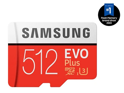 EVO Plus microSDXC Memory Card 512GB Memory & Storage - MB-MC512HA/AM | Samsung US