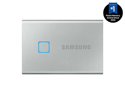 Portable SSD T7 TOUCH USB 3.2 1TB (Silver) Memory & Storage - MU-PC1T0S/WW | Samsung US